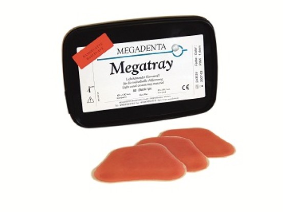 Мегатрей / Megatray - светоотверждаемая пластмасса для индивидуальных ложек (50шт), Megadenta / Германия
